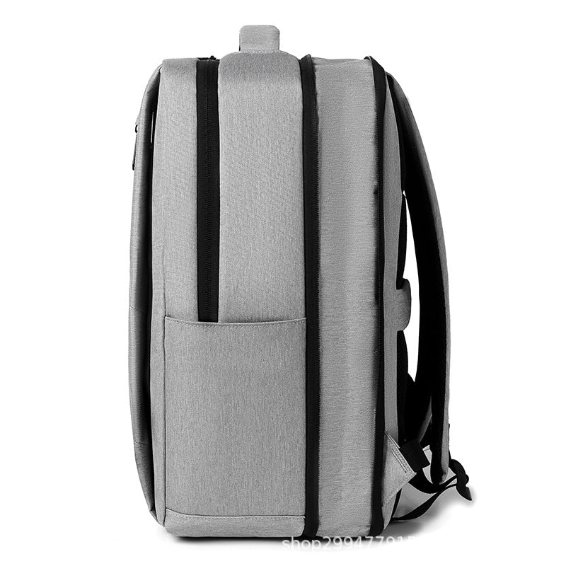 New Scalable Laptop Backpack College Student Large-Capacity Backpack Printed Logo Delivery - Deanwangkt