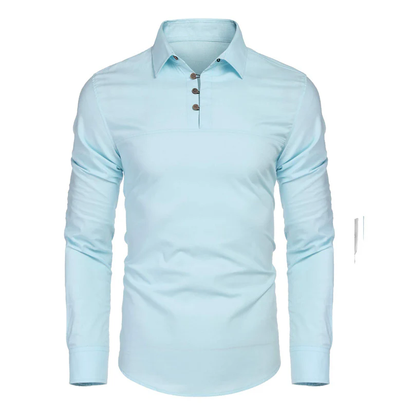 DEANWANGKT 2025 popular  men's cotton and linen shirts long-sleeved men's long-sleeved shirts men's autumn and winter - Deanwangkt