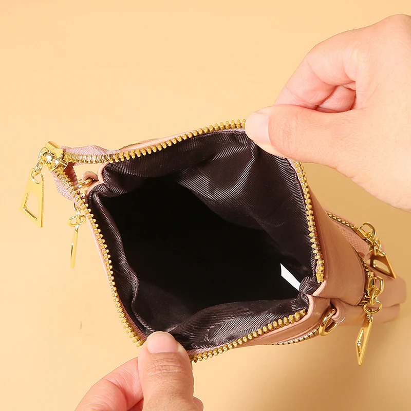 Lonny New Ladies Phone Bag Soft Leather Shoulder Crossbody Bag Korean Fashion Fashion Zipper Versatile Women's Bag - Deanwangkt