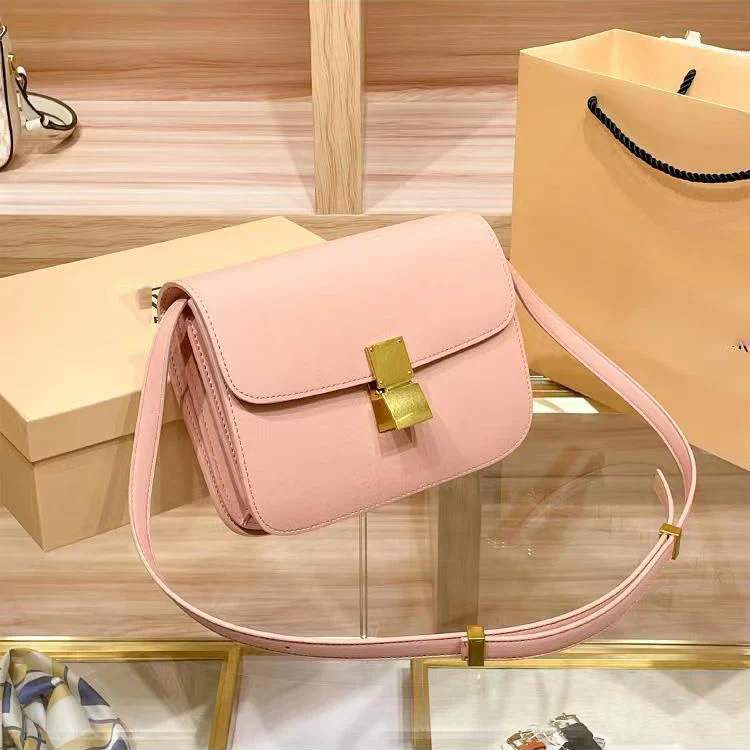 New Minority All-Match High-Grade Small Square Bag Retro Large Capacity Shoulder Messenger Women's Leather Box Square Bag - Deanwangkt
