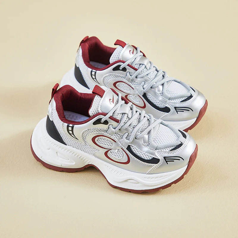 2025 ins Korean version of the new dad shoes girl  spring student sports running casual thick sole height increase street shot Q6006 - Deanwangkt