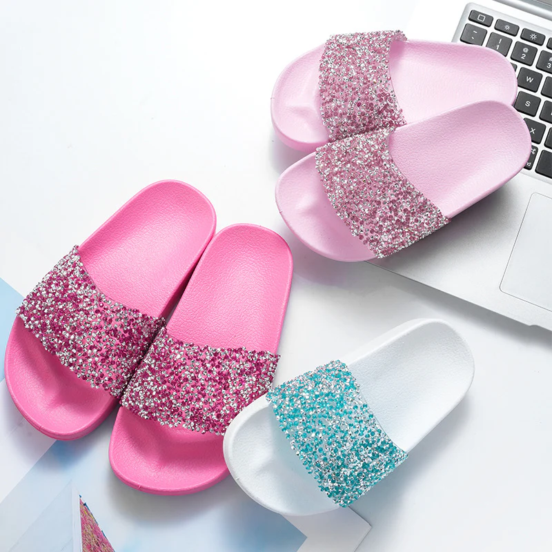 DEANWANGKT Fashion New Children's Slippers Summer Girls Baby Slippers Cute Non-Slip Soft Kids Big Middle Children Sandals - Deanwangkt