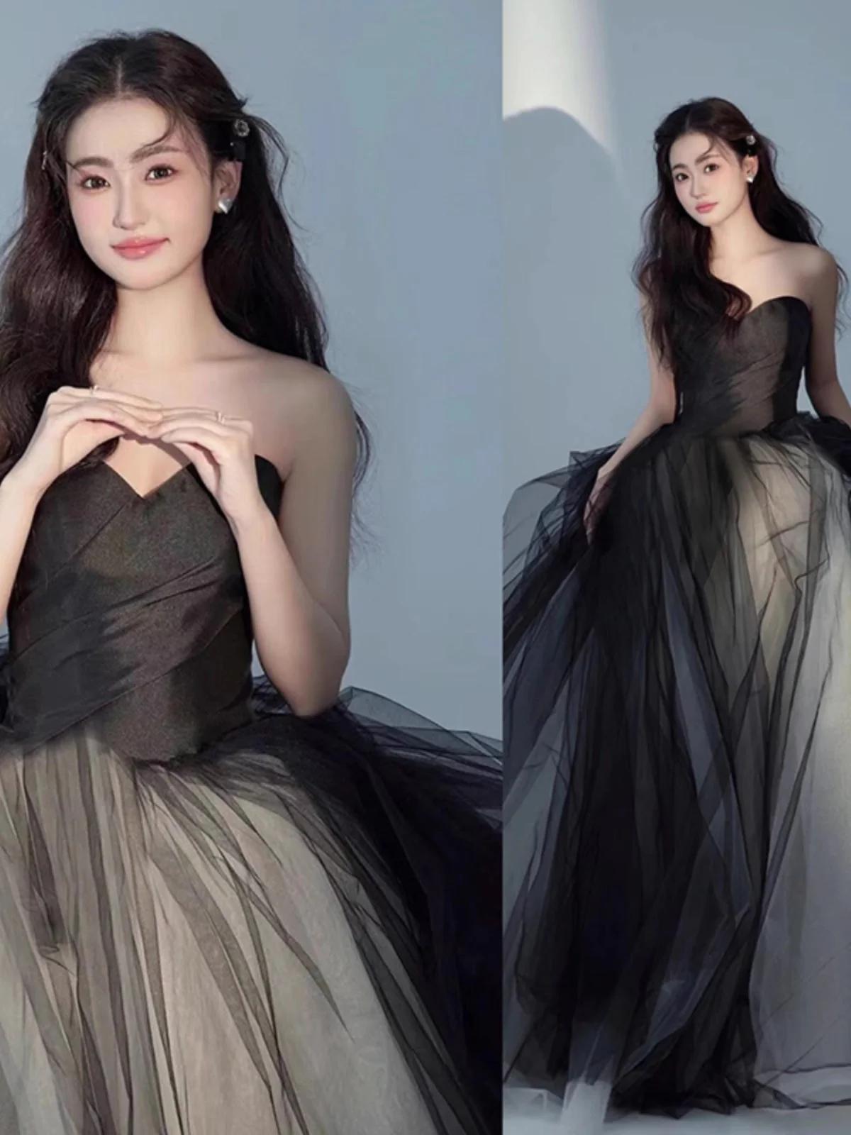 2025 Princess on the Run Series New Black Dinner Annual Meeting Art Exam Bar Mitzvah Chorus Performance Host Dress - Deanwangkt