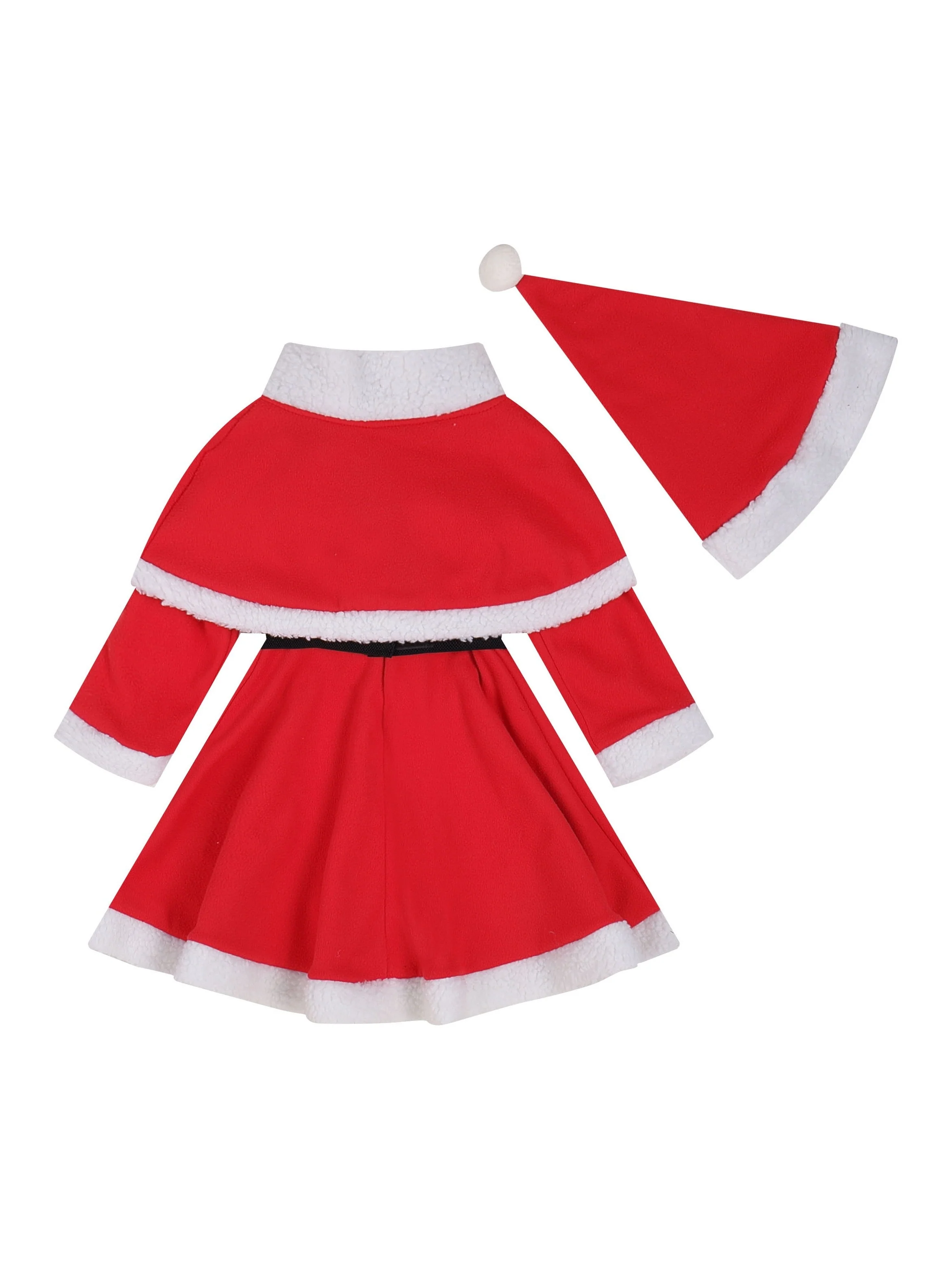 Girls Cute Santa Cosplay Costumes 2pc Christmas Gift Birthday Party - Deanwangkt