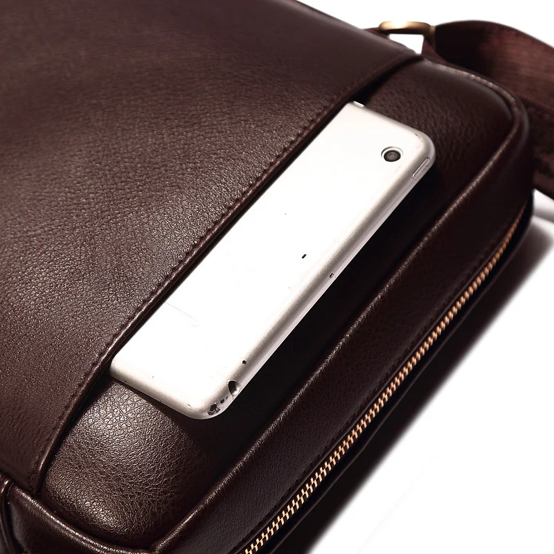 deanwangkt Wholesale Foreign Trade Retro Men's Bag Vertical Men's Bag Shoulder Messenger Bag Briefcase Men's Bag Pannier Bag Casual Leather Bag - Deanwangkt