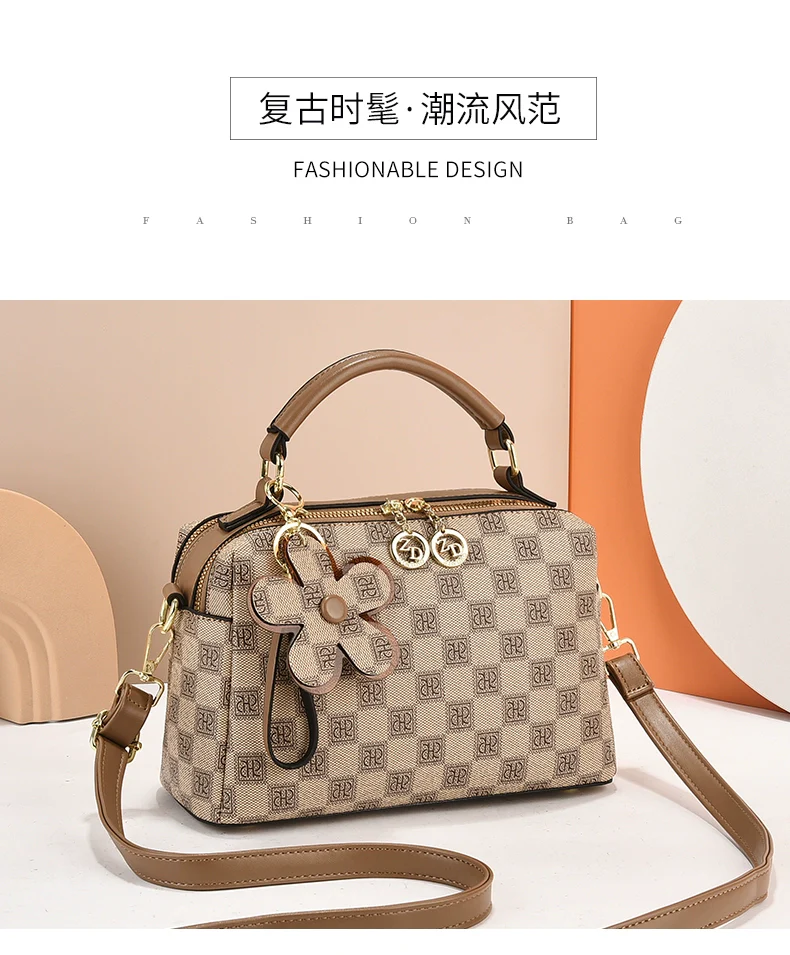 Women's Handbag  New Fashion Versatile Premium Commuter Boston Pillow Bag One Shoulder Crossbody Bag Women - Deanwangkt