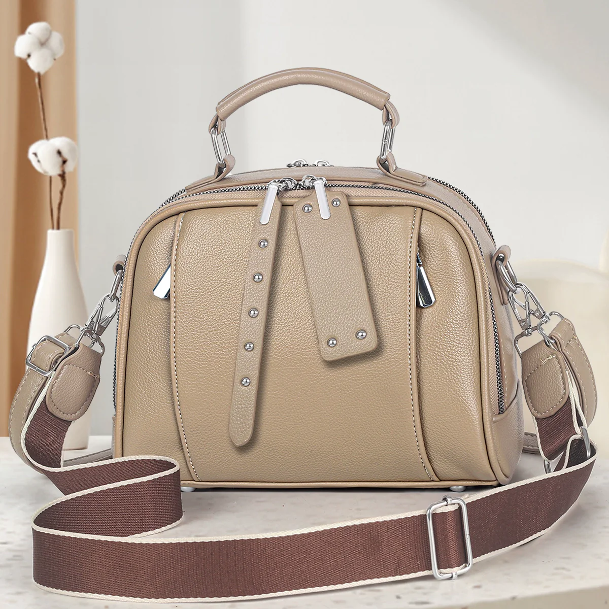 Handbag Women  New Fashion Versatile Trend Casual Large Capacity Commuter to Work One Shoulder Crossbody Bag Women - Deanwangkt