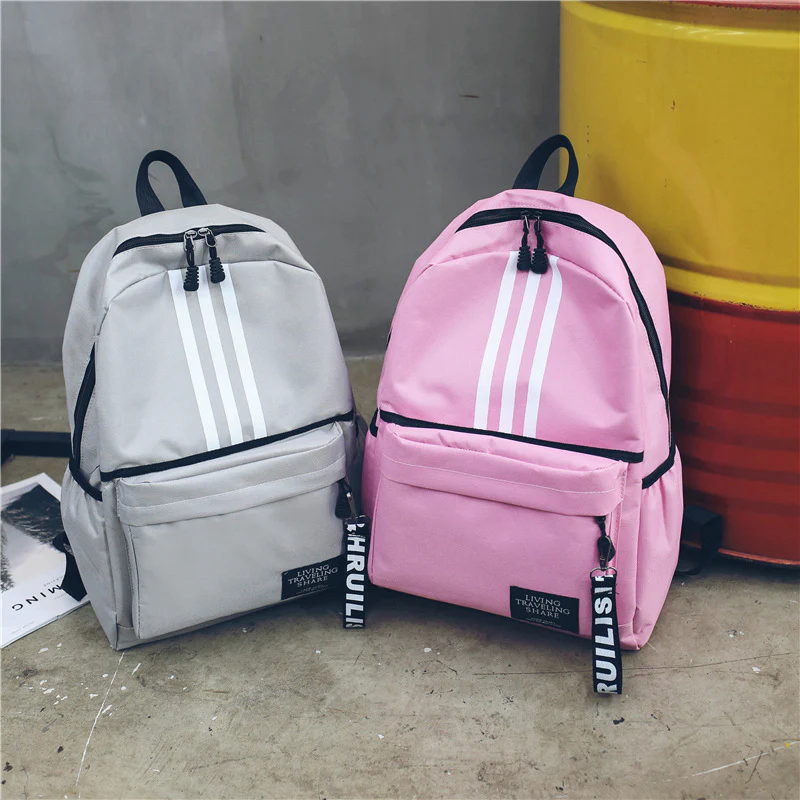 New Backpack Men's Large Capacity Couple Backpack University High School Student Schoolbag Campus Travel Tide Double Back - Deanwangkt