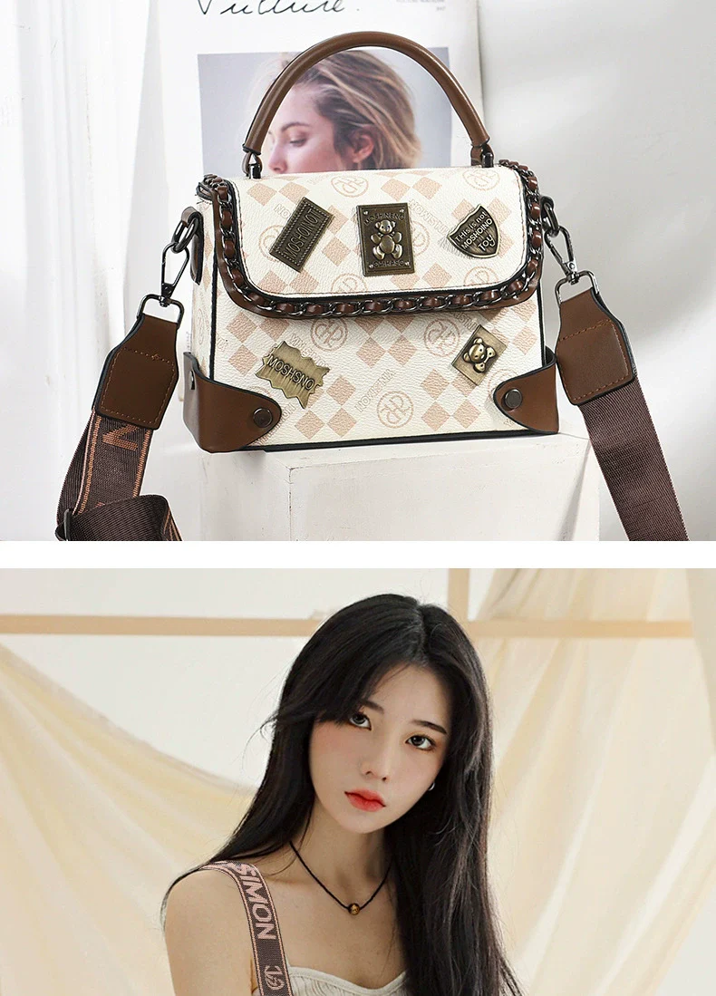 Women's bag  new fashion versatile high-end light luxury shoulder messenger bag commuter handbag women - Deanwangkt