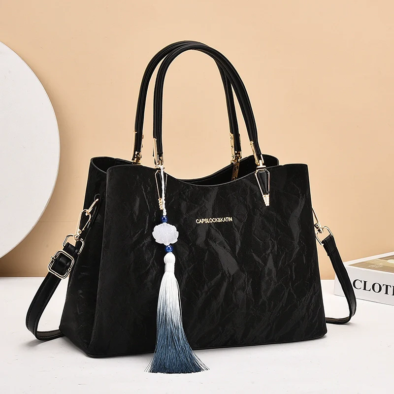 Chinese style women's bag  new fashion versatile trend handbag large capacity shoulder messenger bag tote bag - Deanwangkt