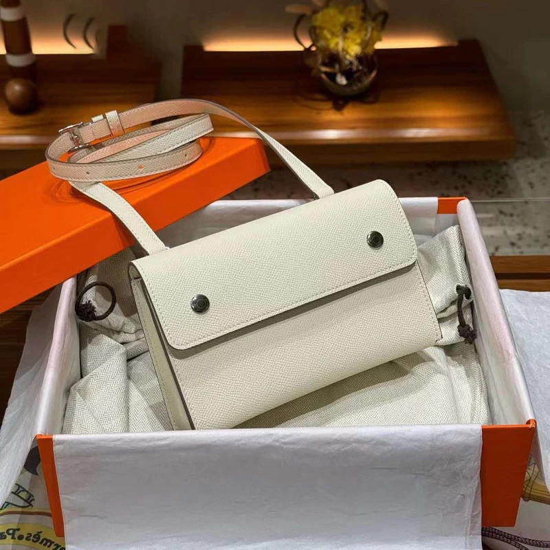 New Arrival Mid-Ancient Crossbody Bag Snapwallet18cm Small Square Bag Palm Print Genuine Leather One Shoulder Phone Bag - Deanwangkt