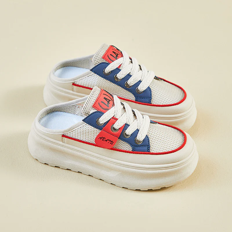 2025 summer little white shoes new Korean version ins female students thick sole heightening mesh breathable casual shoes ZY1828 - Deanwangkt