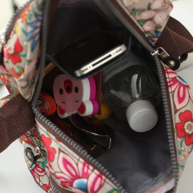 deanwangkt - Fashion Women Messenger Bags New Vinatge Flower Printing Women Bag Mummy Casual Shoulder Bags Female small Wallet - Deanwangkt