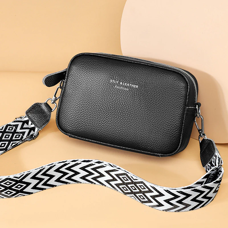 Genuine Leather Bag Spring Style Women's All-Match Shoulder Bag High-Grade First Layer Cowhide Small Square Bag Commuter Soft Bag Messenger Bag - Deanwangkt