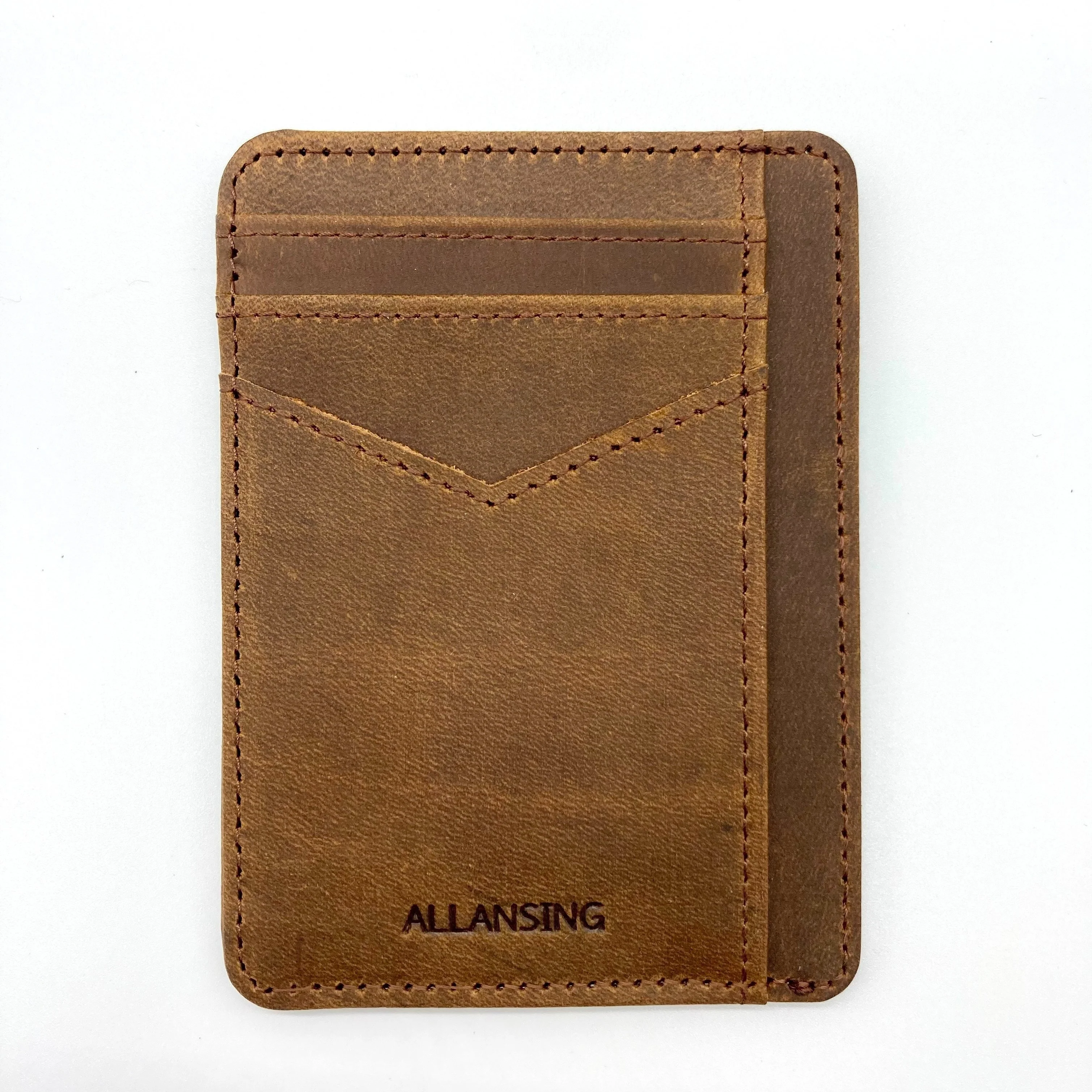 Slim Minimalist Front Pocket RFID Blocking Genuine Leather Wallets for Men and Women - Deanwangkt