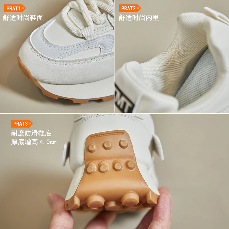 2025 ins Korean version of the new Forrest Gump shoes women's  spring student sports running shoes casual thick soles increase tide 6682 - Deanwangkt