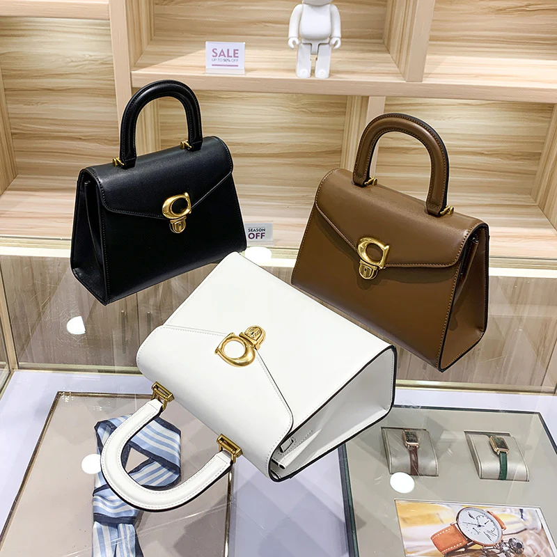 Cross-Border Women's Bag New Wine God Baguette Bag Sammy24 Shoulder Crossbody Portable Ch724 Postman Envelope Genuine Leather Bag - Deanwangkt