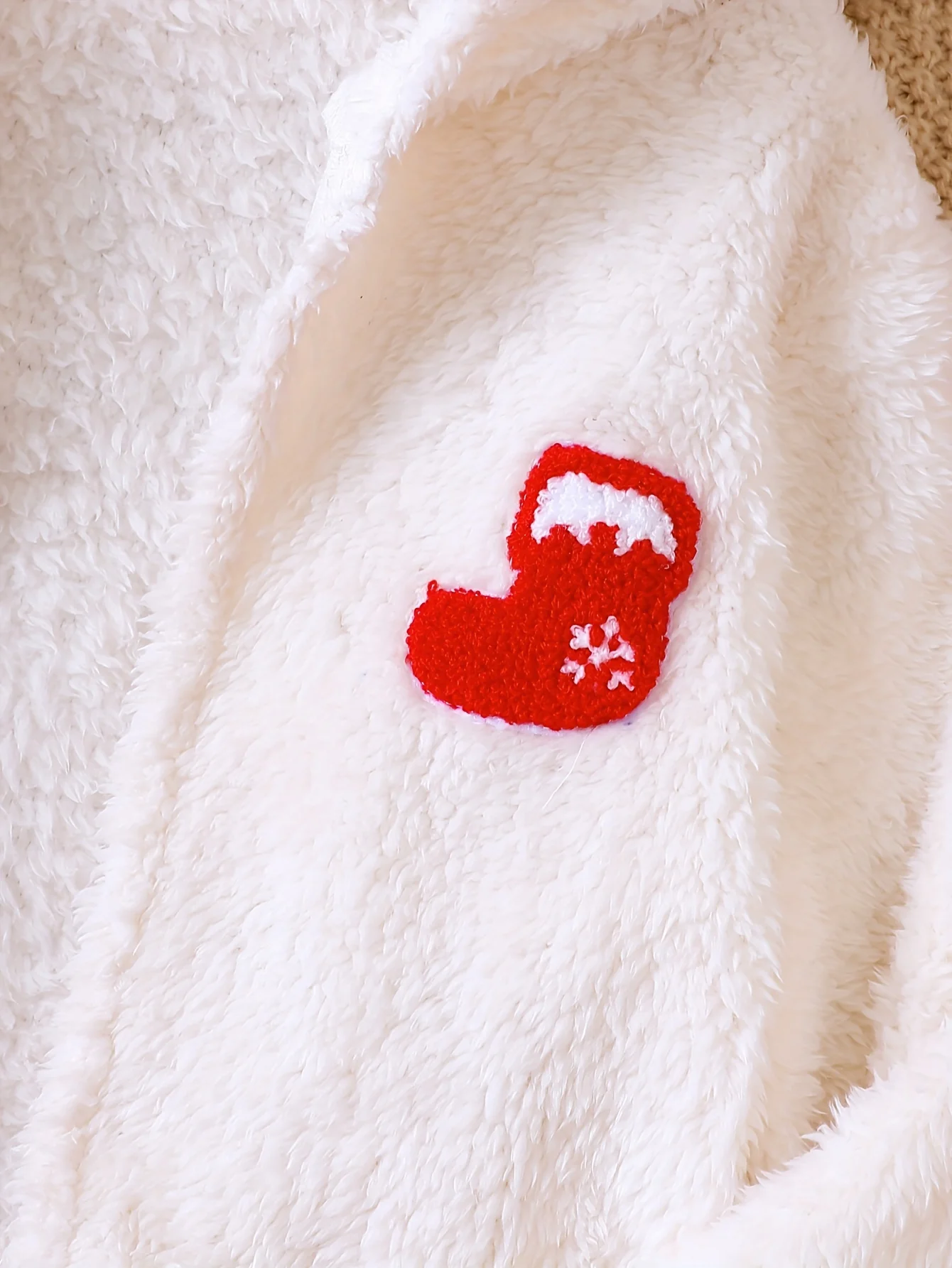 3pcs Set Plush Hooded Jacket + Tank Top + Pants Trendy & Warm Christmas Sets for Girls Kids Gift, Outdoor Casual Activities - Deanwangkt