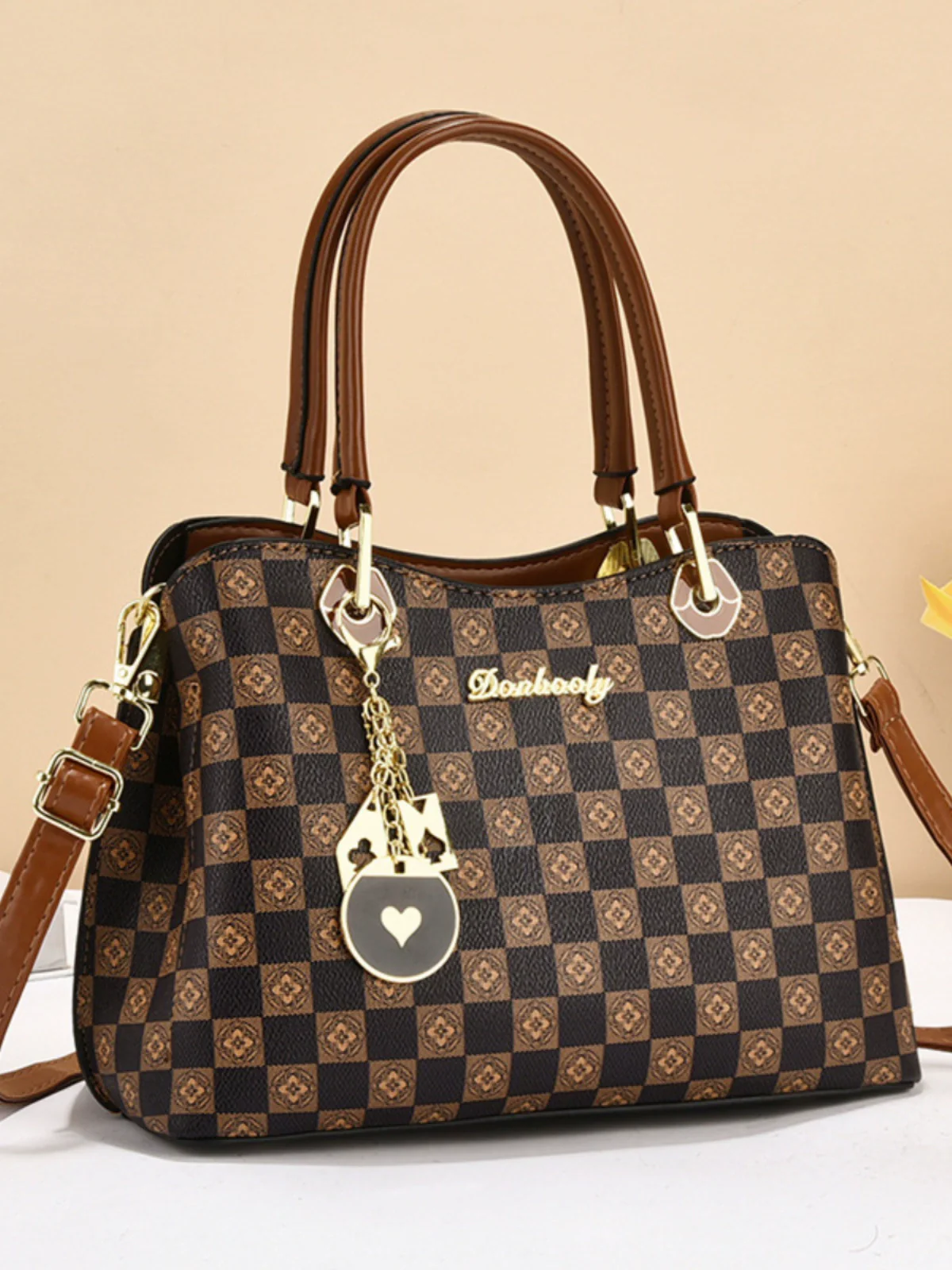 Bag Women  New Fashion Versatile Large Capacity Trend Temperament Contrasting Colors Retro Commuter One Shoulder Crossbody Bag Women - Deanwangkt