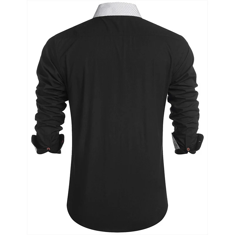DEANWANGKT 2025 Hot Trade Men's Shirt Long Sleeve  Autumn and Winter  Men's Shirt  Men's Shirt New - Deanwangkt