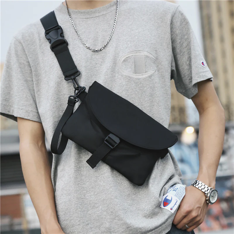deanwangkt  Messenger Bag Men's Fashion Brand Ins Super Hot Chest Bag Women's Street Trendy One-Shoulder Bag Japanese Leisure Small Bag One Piece Dropshipping - Deanwangkt