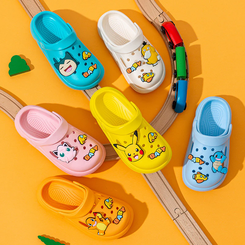 DEANWANGKT Summer Pikachu Children's Hole Shoes Boys and Girls Home Non-Slip Beach Shoes Soft Bottom Sandals and Slippers Wholesale - Deanwangkt