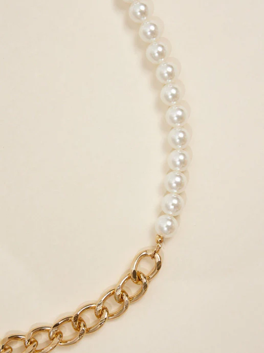 FB3404 2025 waist chain Popular trade simple personality pearl chain metal chain combination waist chain body chain - Deanwangkt