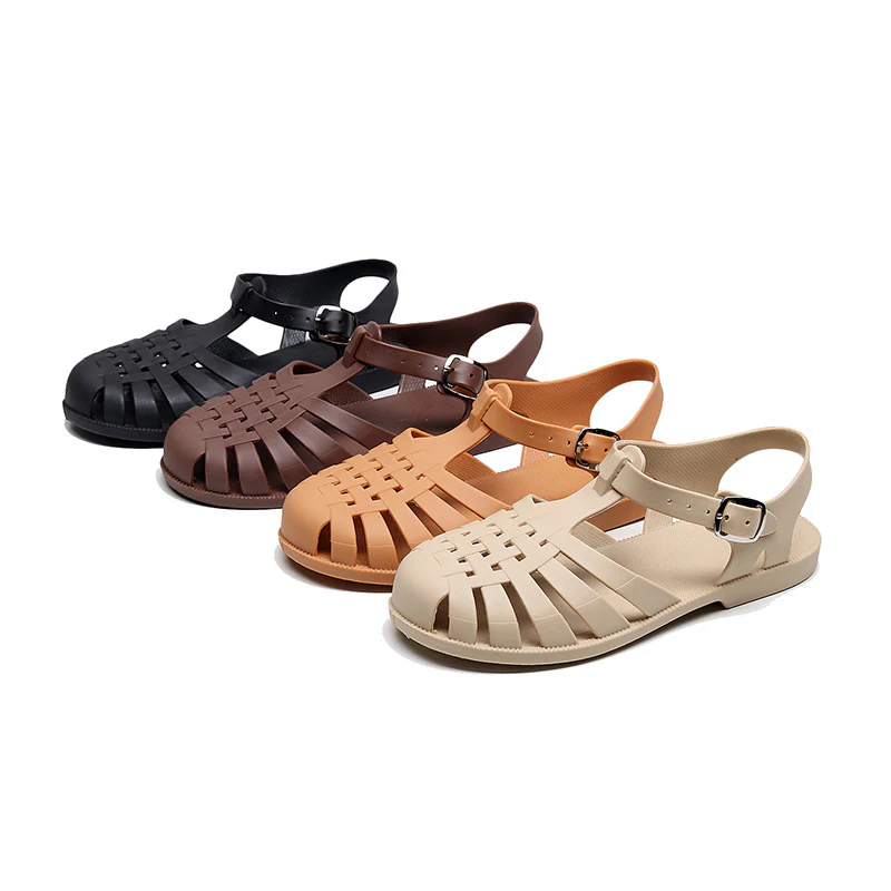 DEANWANGKT  New Flat Sandals for Women Outdoor All-Matching Summer Closed Toe Women Fashion Shoes Wholesale Stall Supply - Deanwangkt