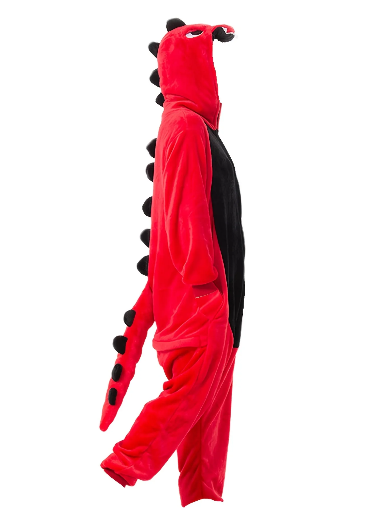 Comfy Unisex Dinosaur Onesie Pajamas - Hooded, Durable Knit for Parties & Cosplay - Deanwangkt