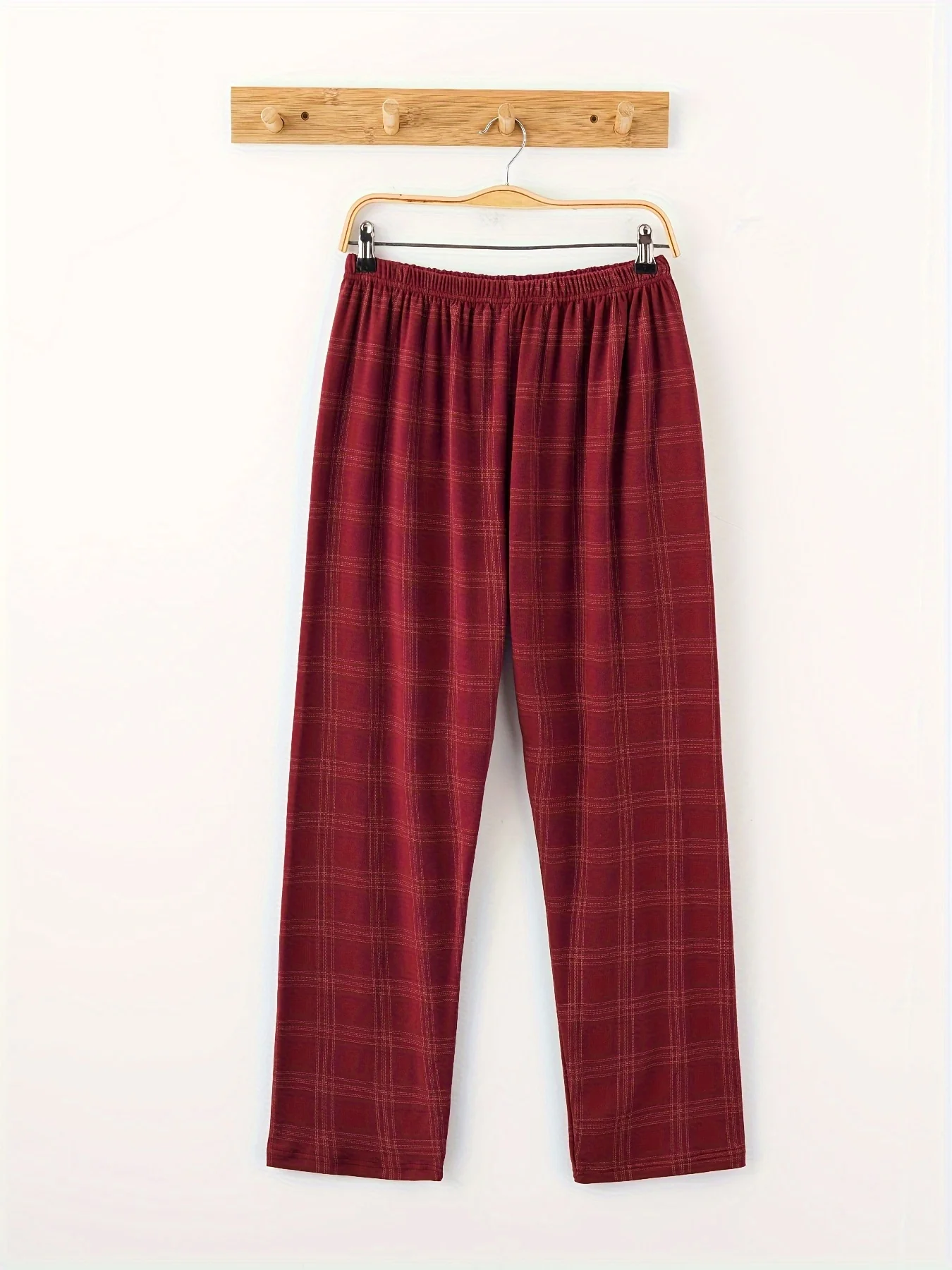 Men's Trendy Plaid Loose Pajama Pants, Stylish All-match Pants, Comfy & Breathable For Autumn And Winter - Deanwangkt