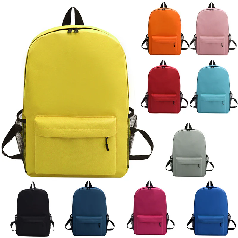 deanwangkt Cross-Border Elementary and Middle School Student Schoolbags Printed Logo Tutorial Training Cram School Double Backpack Children's Schoolbag Printing Pattern - Deanwangkt