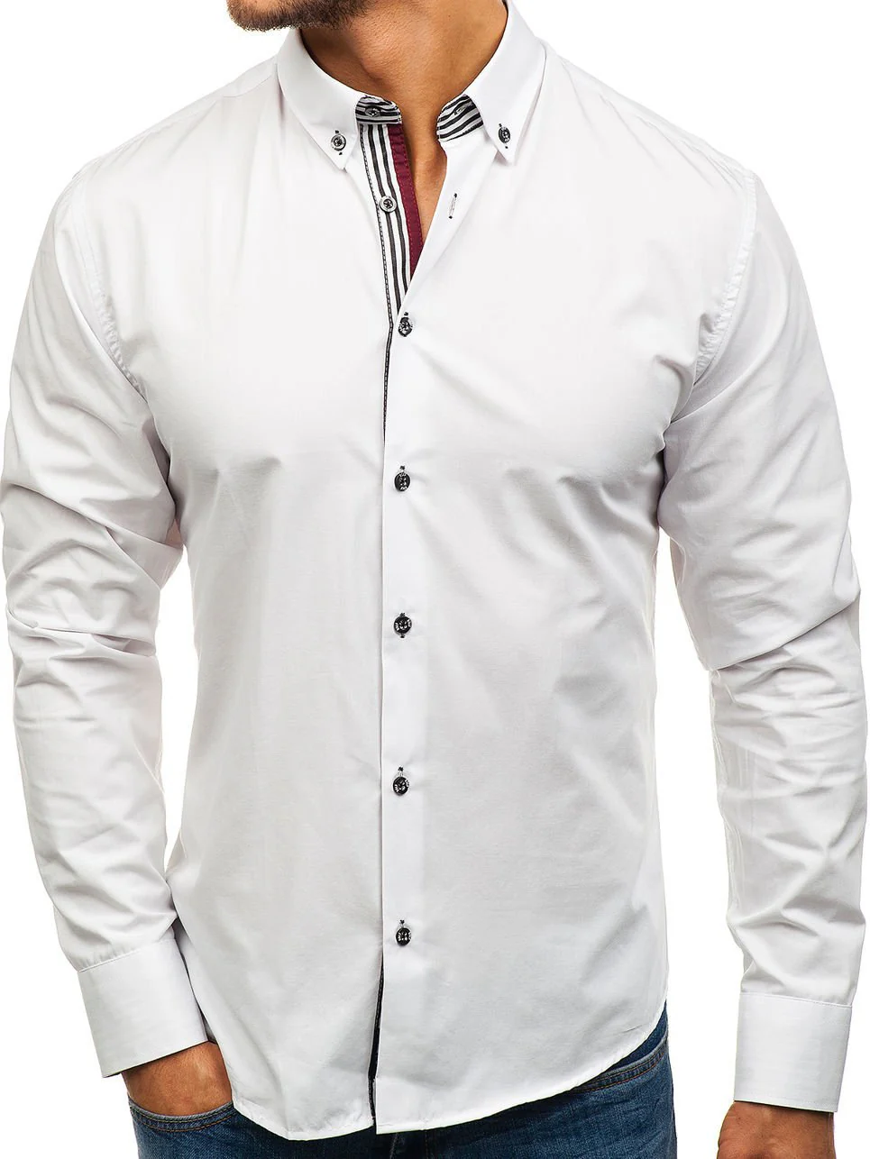 DEANWANGKT 2025 men's shirts autumn new Popular trade  men's long-sleeved shirts formal business short sleeves - Deanwangkt