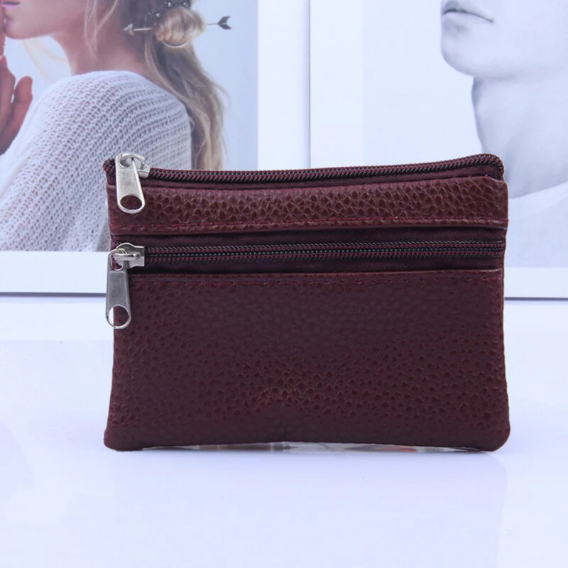 deanwangkt - Fashion Leather Coin Purse Women Small Wallet Change Purses Mini Zipper Money Bags Children's Pocket Wallets Key Holder - Deanwangkt
