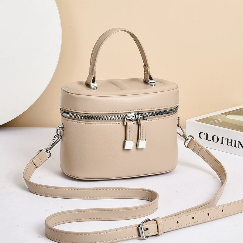 Women's bag  new fashion versatile high-end atmosphere daily commuter bucket bag popular shoulder messenger bag - Deanwangkt