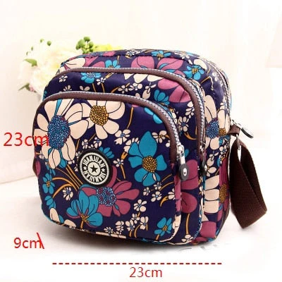 deanwangkt - Fashion Women Messenger Bags New Vinatge Flower Printing Women Bag Mummy Casual Shoulder Bags Female small Wallet - Deanwangkt