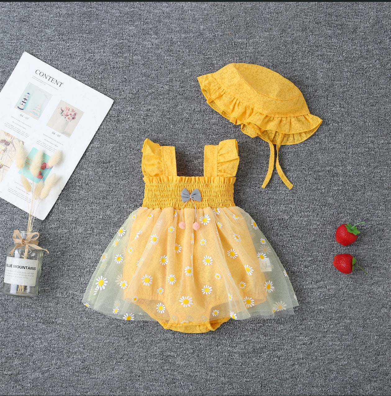 Children Shirt 2025 Spring Baby Girls' Korean Style Flower Stitching Dress Children's Long Sleeve Sweet Pastoral Princess Dress - Deanwangkt