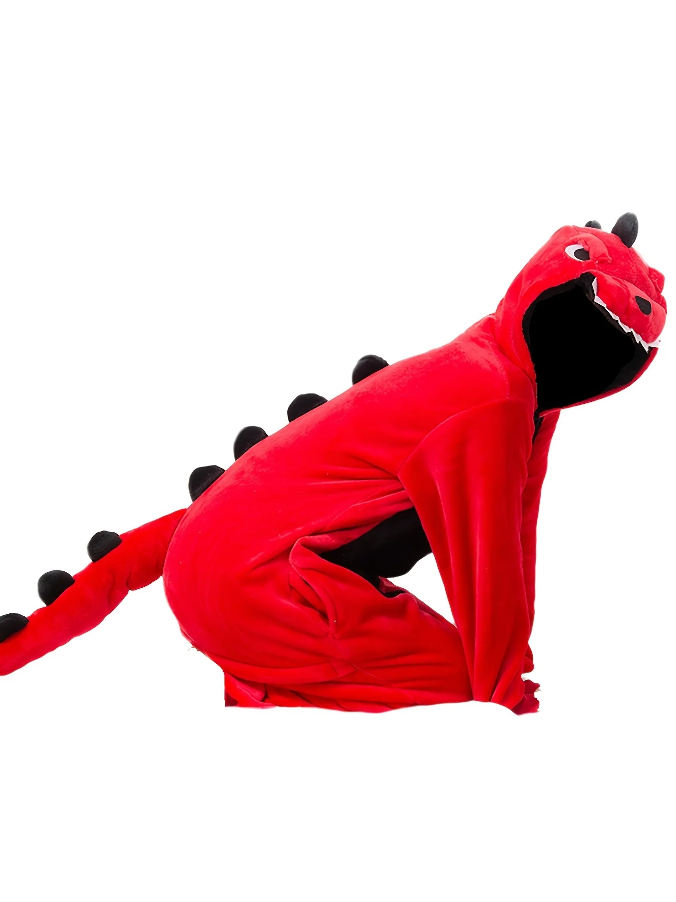 Comfy Unisex Dinosaur Onesie Pajamas - Hooded, Durable Knit for Parties & Cosplay - Deanwangkt