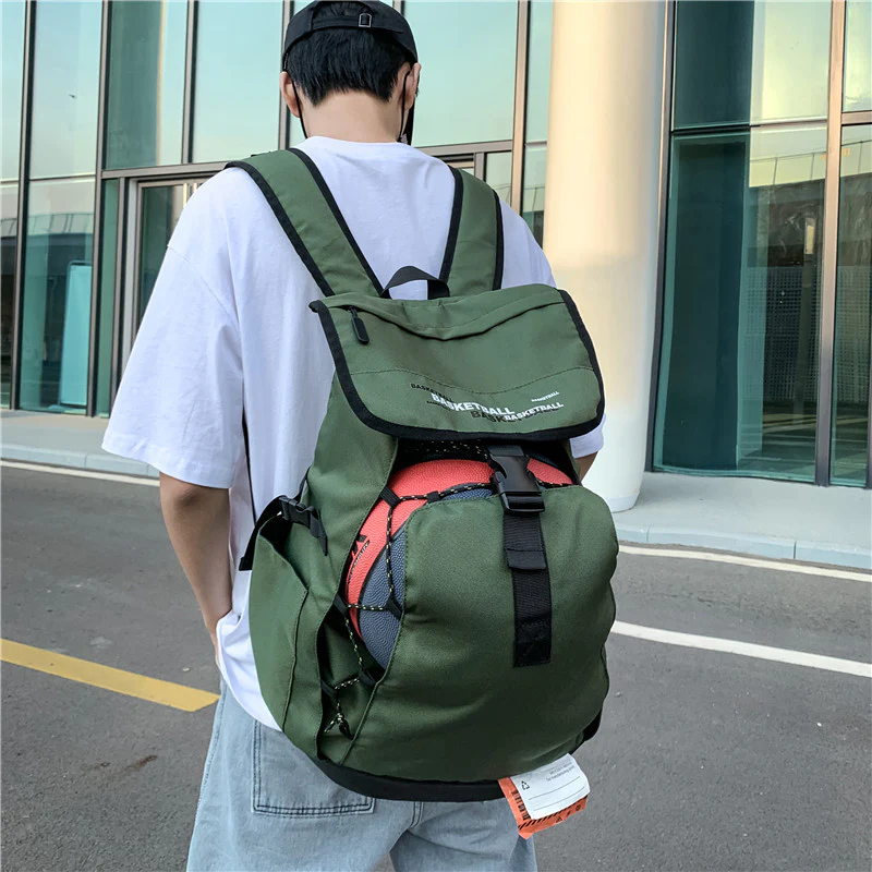 deanwangkt  Basketball Bag New Korean Style Backpack Men's Leisure Sports Middle School and College Schoolbag Street Trendy Backpack Generation - Deanwangkt
