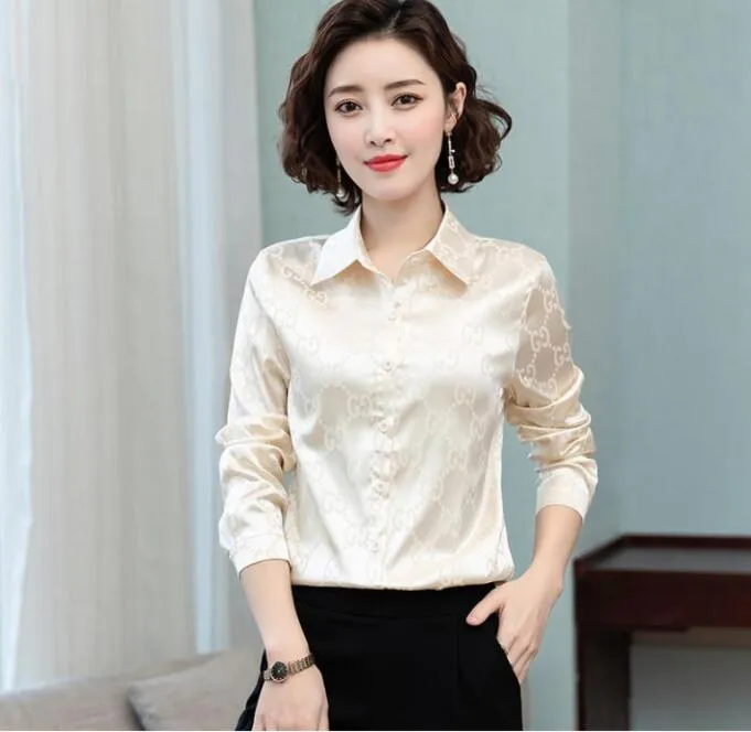 Designer Printed Black Shirts Long Sleeve Women Runway Button Shirt Office Ladies Ribbon Bow Blouses Spring Summer Autumn Winter Slim Fit Stylish Luxury Tops - Deanwangkt