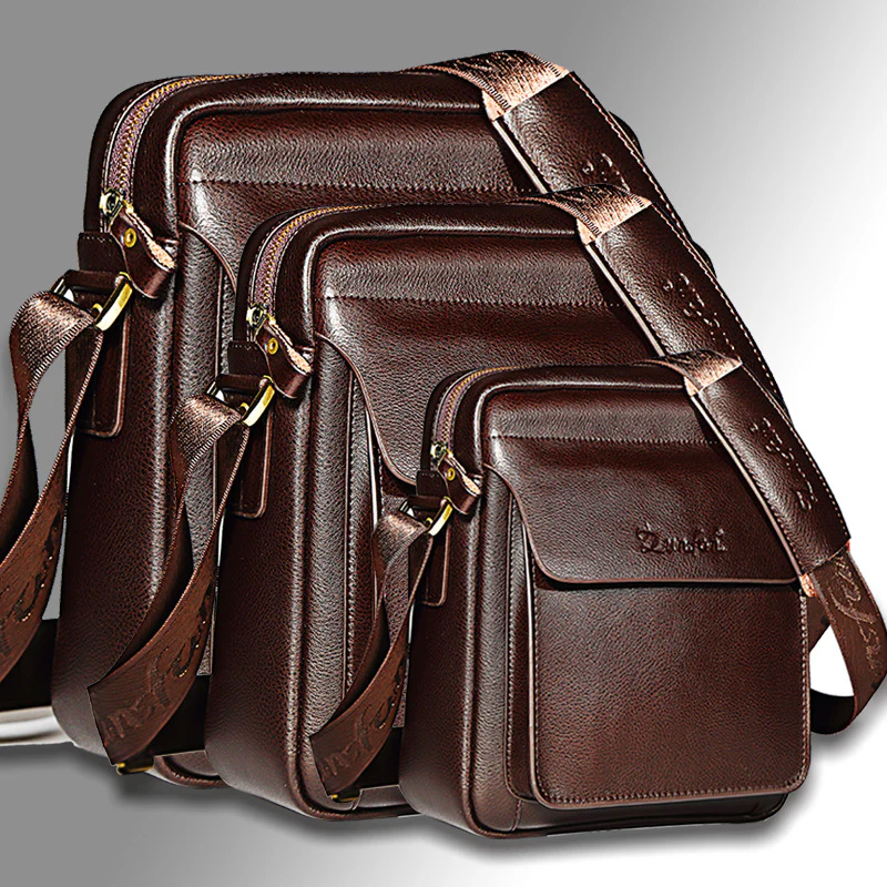 deanwangkt Wholesale Foreign Trade Retro Men's Bag Vertical Men's Bag Shoulder Messenger Bag Briefcase Men's Bag Pannier Bag Casual Leather Bag - Deanwangkt