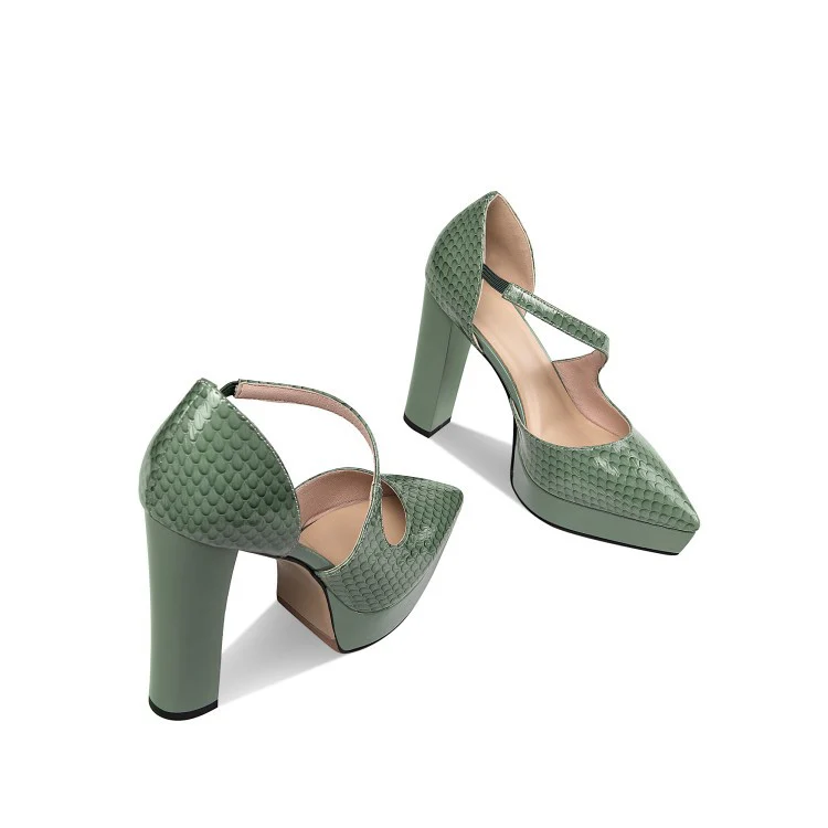 DEANWANGKT  Summer Chunky Heel Super High Heel Platform Sandals Women's Hollow  Foreign Trade Cross-Border Women's Shoes - Deanwangkt
