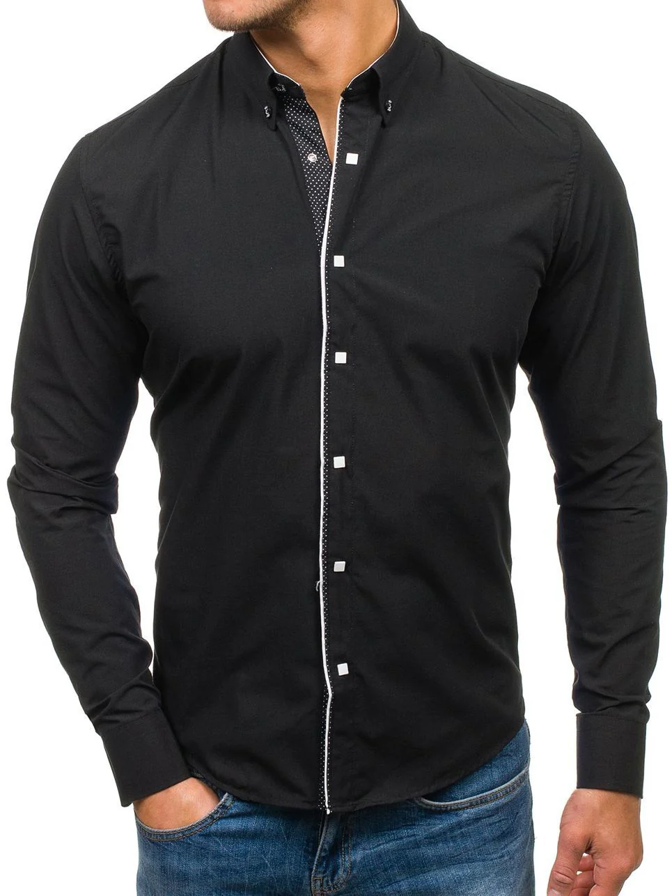 DEANWANGKT 2025 men's shirts short sleeves autumn new Popular trade  men's long sleeved shirts formal business - Deanwangkt
