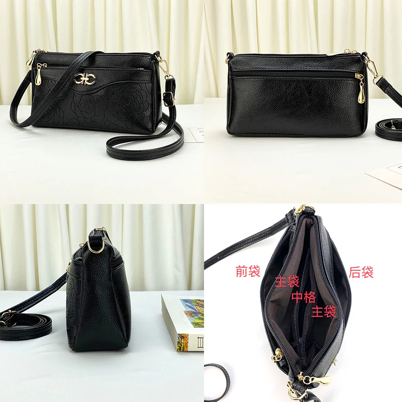 Qianzi Fox Guangzhou Pu Women's Shoulder Bag Women's Small Bag Mother Bag Shoulder Large Capacity Red Plaid Bag Trendy Ins - Deanwangkt