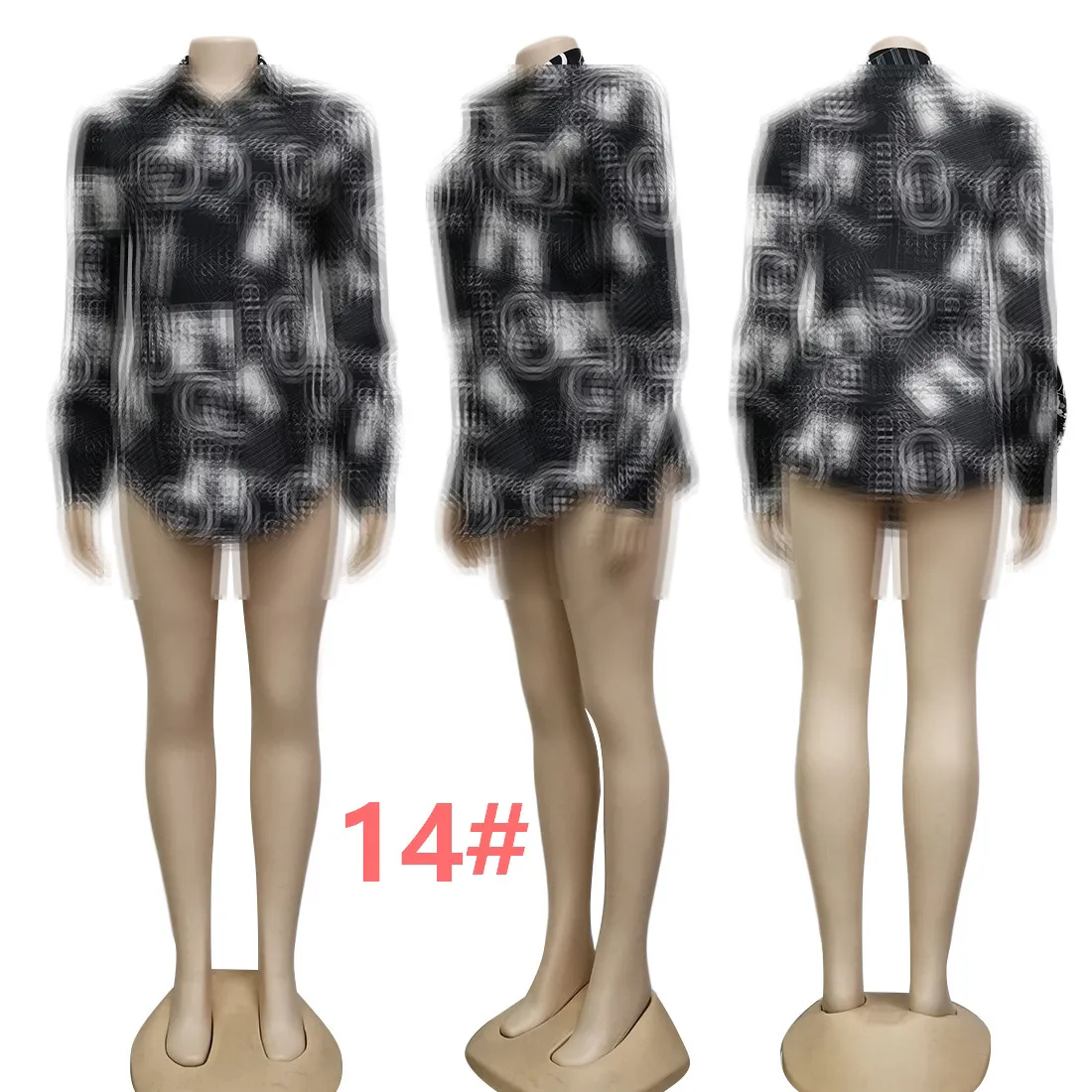 Luxury Women Blouses Shirts Designer Shirt Tops Long Sleeve Slim Fit Shirt Free Ship - Deanwangkt