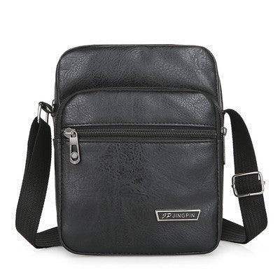 deanwangkt  New Crossbody Bag Men's Business Casual Bag Men's Trendy Backpack Vertical Soft Leather Wear-Resistant Multi-Zipper Shoulder Bag - Deanwangkt