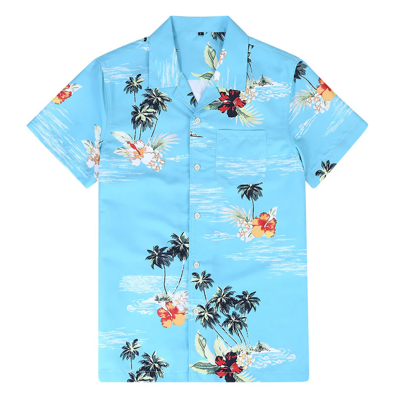 DEANWANGKT 2025 Men's Casual Hawaiian Shirt Men's,  Loose Shirt Men's Popularan, n Large Size Beach Shirt - Deanwangkt