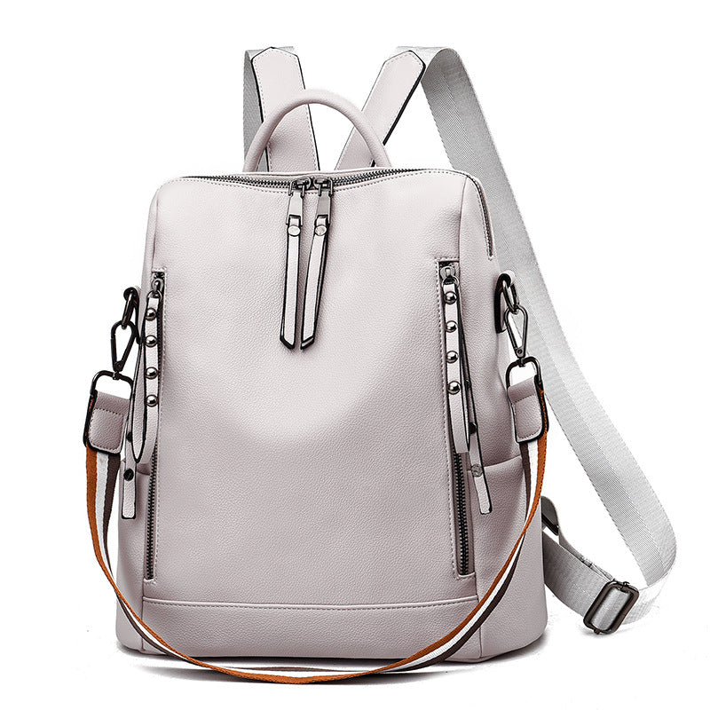 deanwangkt Spring Women's Backpack Large Capacity Student Schoolbag Computer Backpack Fashion Crossbody Backpack One Piece Dropshipping - Deanwangkt