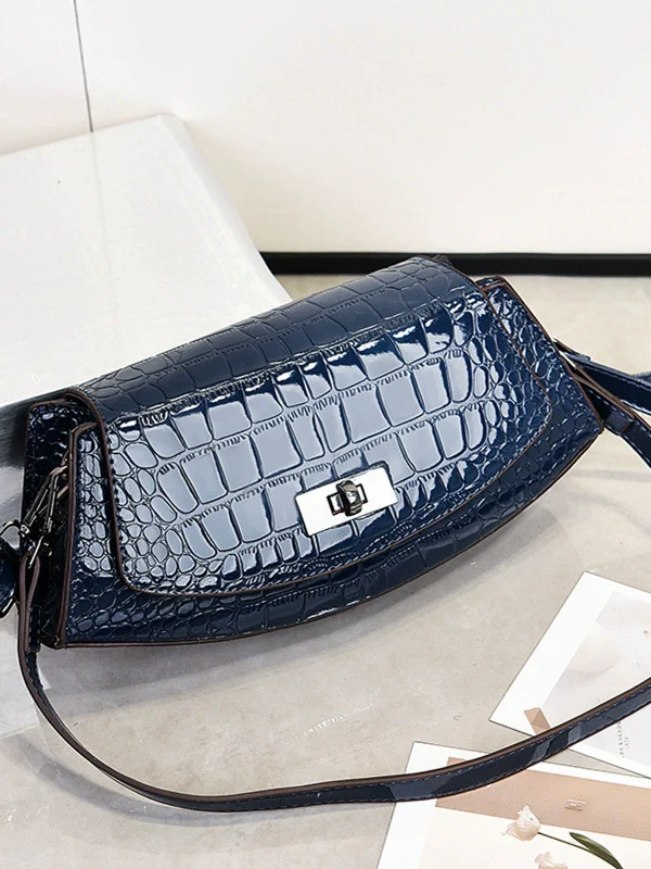 Bag women's bag  new fashion versatile trend ins shoulder messenger bag retro baguette armpit bag - Deanwangkt