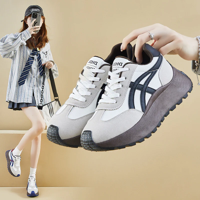 2025 ins Korean version of Forrest Gump shoes women's tide  spring new height increase student running sports casual shoes street shot BN021 - Deanwangkt