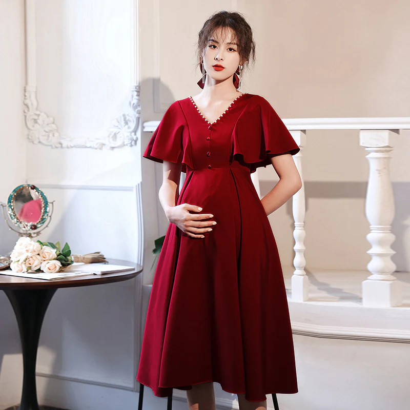 2025 Large size toast clothes to cover the stomach women's autumn and winter bride wedding dress high waist large size fat mm return casual engagement dress - Deanwangkt